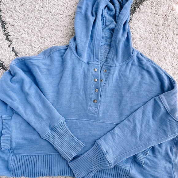 FREE PEOPLE Solid Honey Dove Pullover in African Violet S - Picture 6 of 6